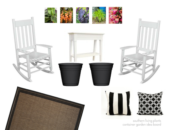 The component parts of the Patio Container Garden
